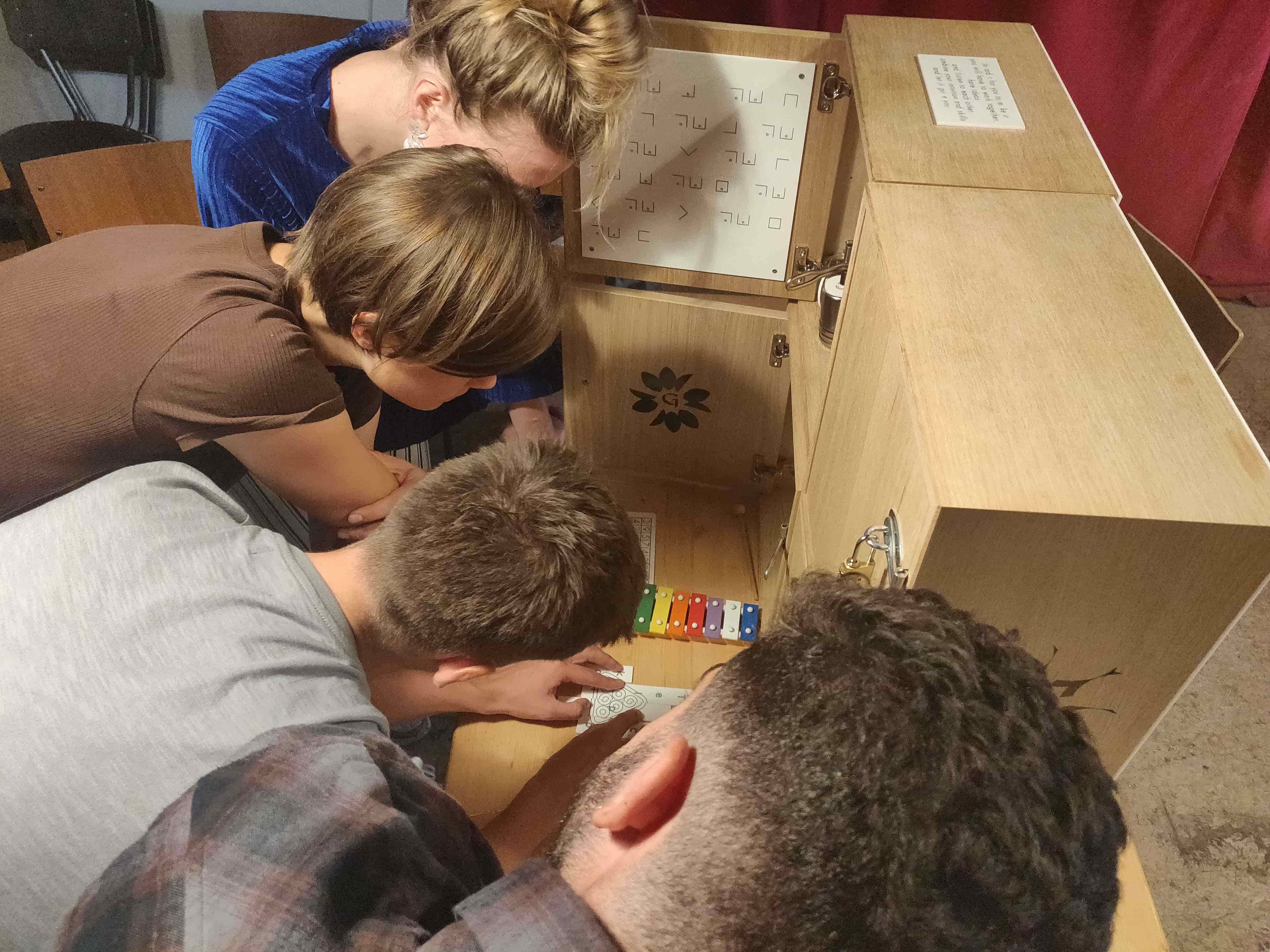 team solving puzzles